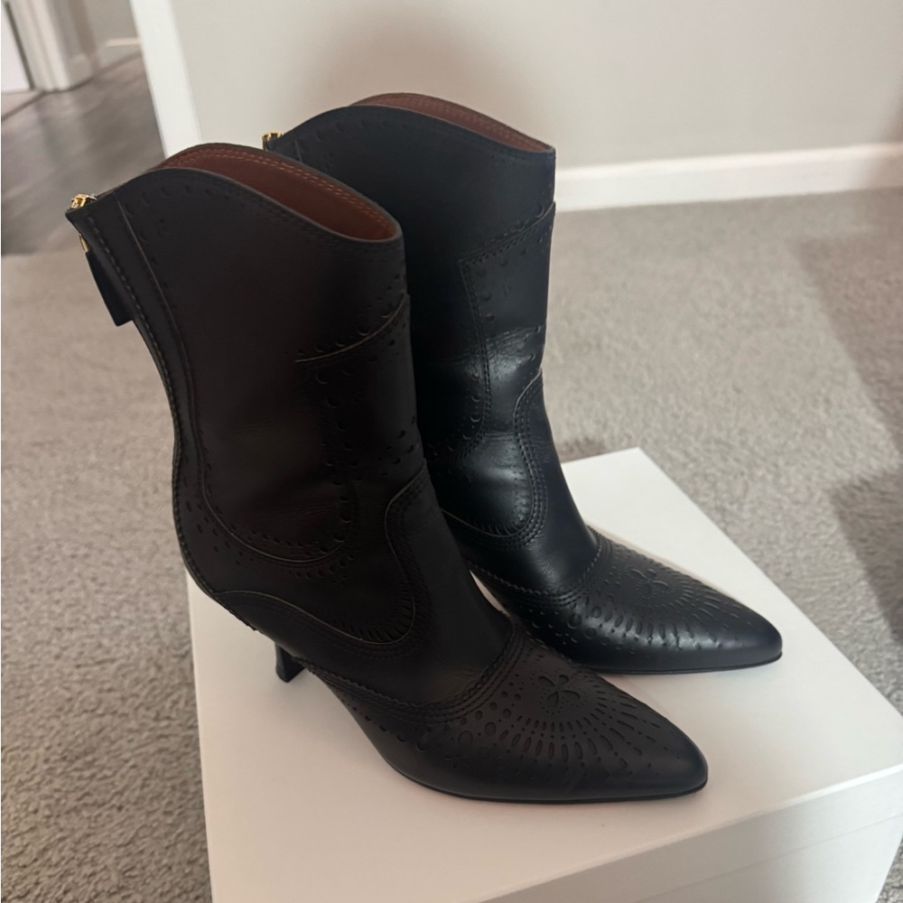 Zimmermann black leather boot